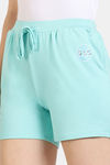 Zivame Lounge Knit Poly Lounge Shorts - Aruba Blue — thumbnail 5